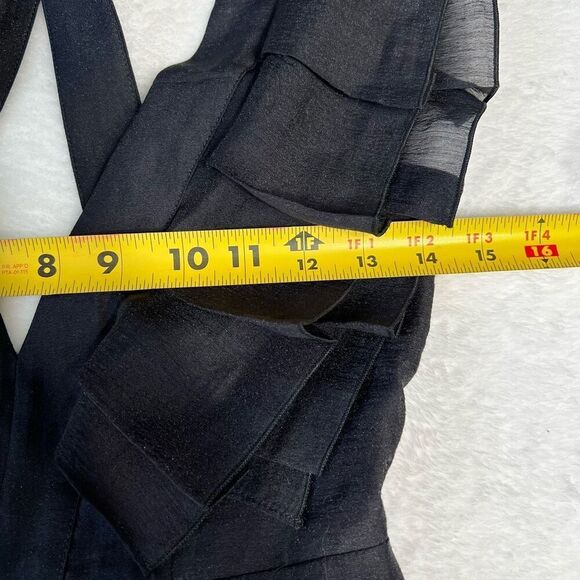 Keepsake Black V Neck Ruffle Romper Remind Me Playsuit XS NEW - Picture 9 of 10